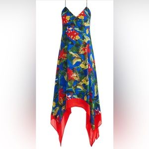 KAYSON V-NECK HANDKERCHIEF HEM DRESS size 8